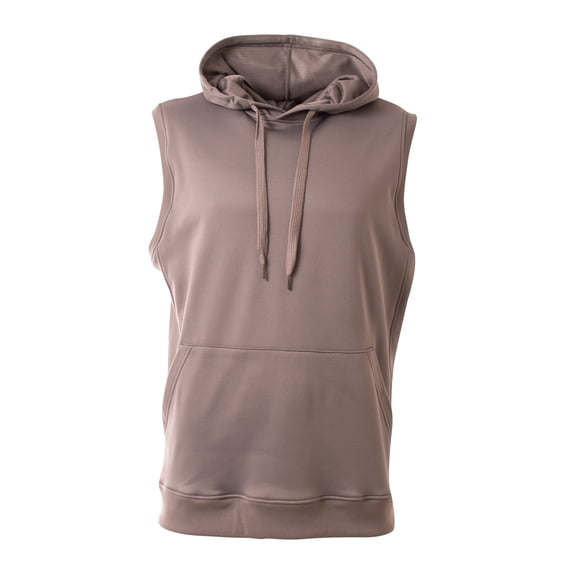 A4 Agility Sleeveless Tech Fleece Hoodie For Men in Graphite | N4002