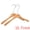 Natural, variant on Unique Bargains 2Pcs Wood Nonslip Space Saving Clothes Hangers Natural 15.7inch