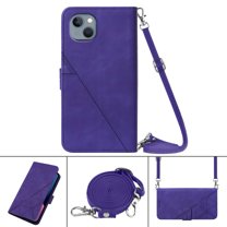 Dteck Wallet Case Compatible with iPhone 13 Mini.PU Leather and TPU with Kickstand Shockproof Case for iPhone 13 Mini 5.4 inch,Purple