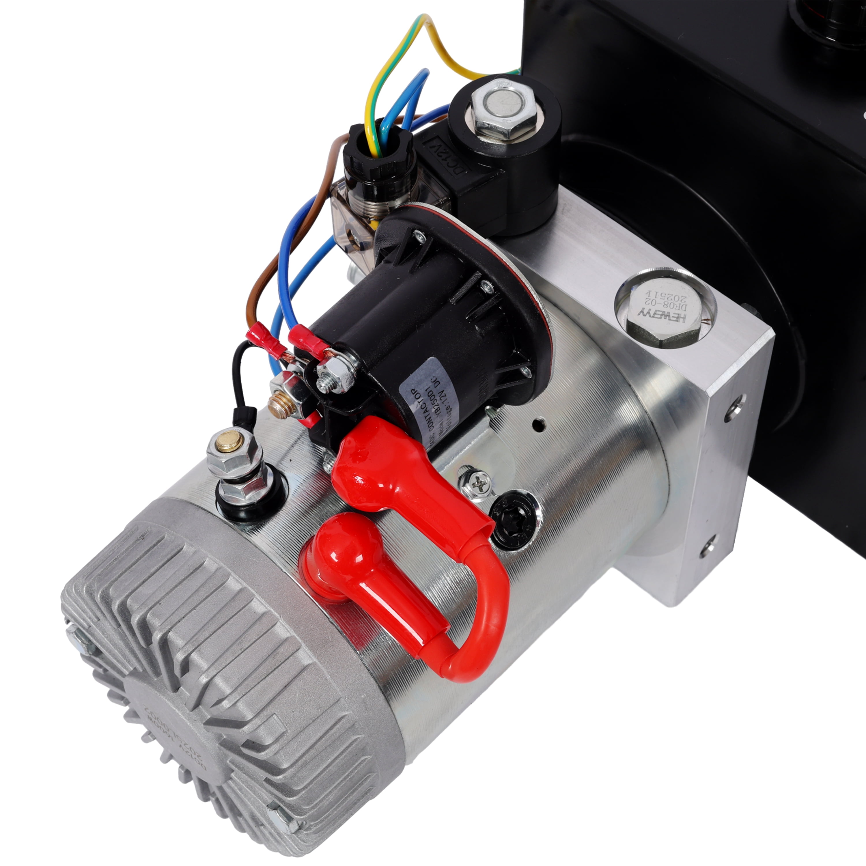 12V Hydraulic Pump, 3 HP, 2950 PSI, 8-Quart Reservoir, Heavy-Duty, Dump Trailer Use