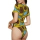thumbnail image 2 of Balery Sunflowers Body de cuello redondo de manga corta para mujer Tops de manga corta Tops básicos-Medium, 2 of 7