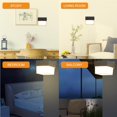thumbnail image 3 of Advancent Lámpara de pared de 8W, aplique de pared de luz blanca cálida cuadrada, carcasa negra, AC85-265V, IP65, clasificación impermeable para tienda Iluminación y accesorios Advancent HA014825-00, 3 of 6