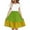 Army Green, variant on Kovlvoll Girls Dress Summer Clothes Color Block Double-Layer Pleated Loose Short Sleeve Dresses for 5-14 Years Old
