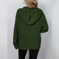 thumbnail image 6 of Baberdicy Sweater Coat Women's Cardigan Sweater Hoodies Button Down Long Sleeve Oversized Knit Cardigans Cardigan Sweaters for Women Army Green, 6 of 8