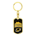 thumbnail image 4 of Steeler Nation Pittsburgh Fan Swivel Keychain Dog Tag Stainless Steel or 18k Gold, 4 of 10