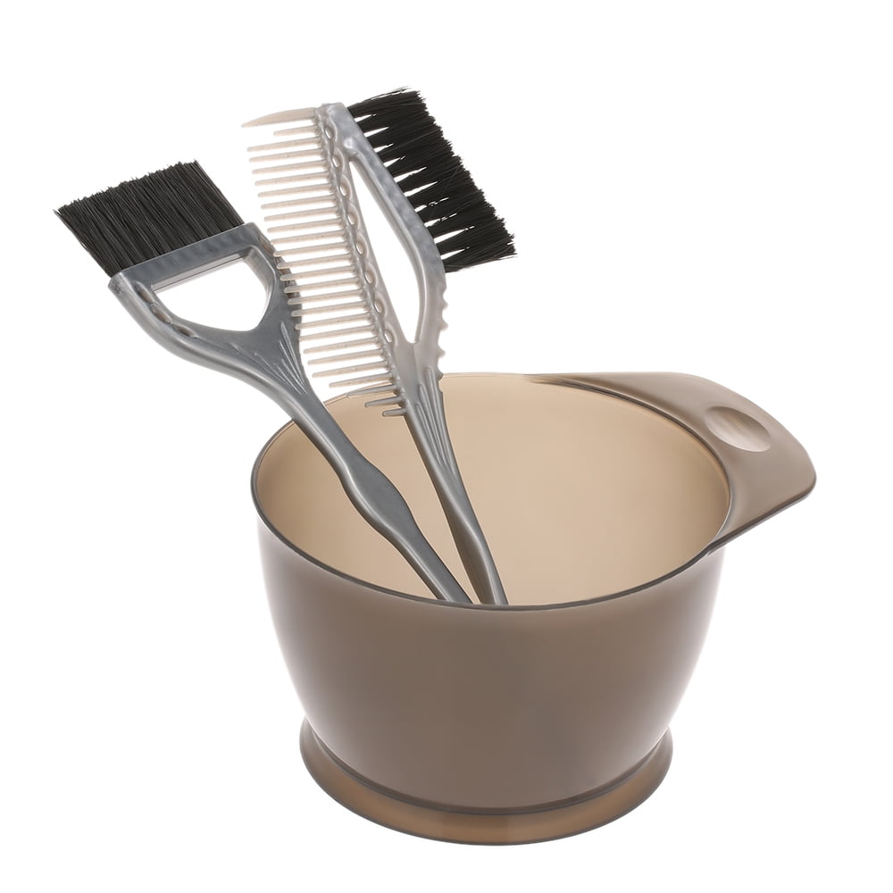 3pcs/set Hair Dye Colouring Brush Comb Bowl Hair Dyeing Kit Hair Color Mixing Bowls Hairdressing