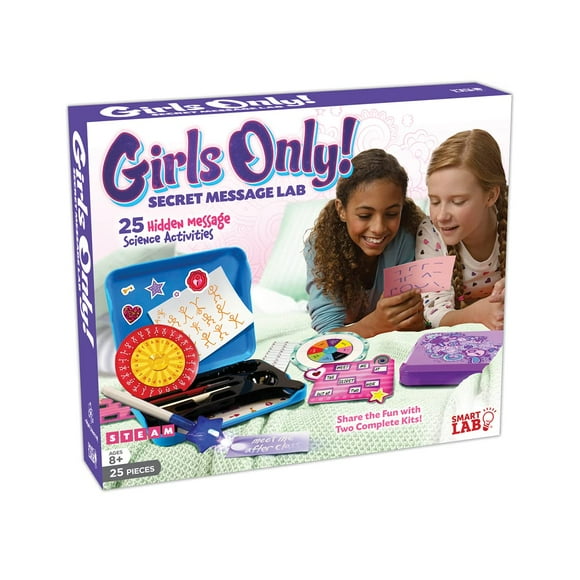 Kit científico SMARTLAB de mensajes secretos solo para niñas, 25 unidades