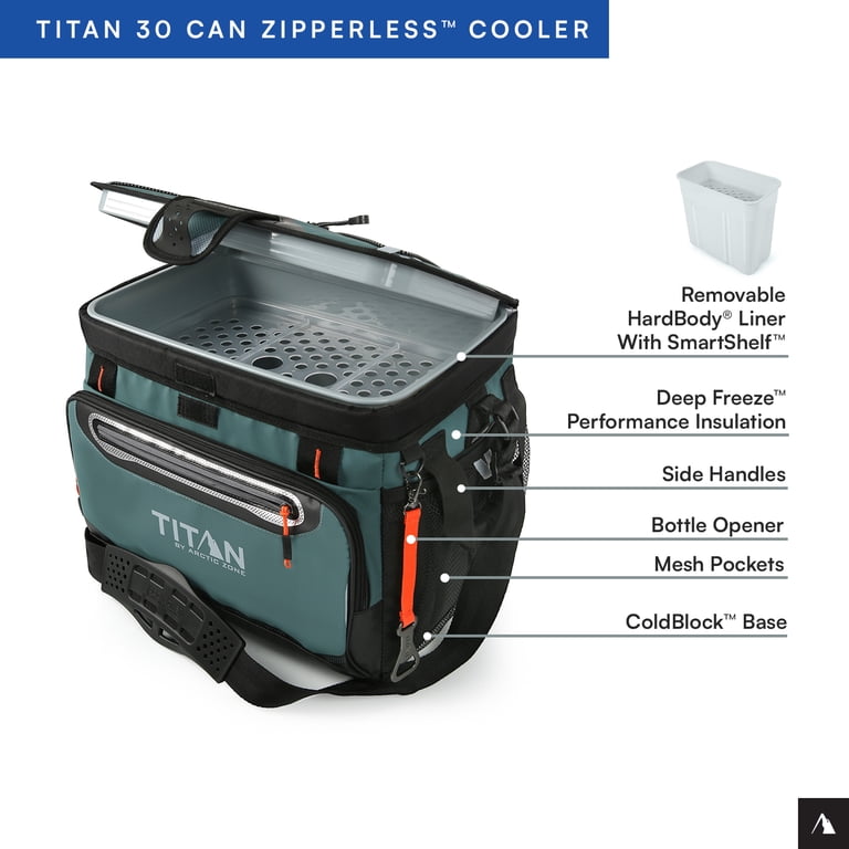 Titan by Arctic Zone, 30 Can Cooler, Zipperless HardBody, Jungle