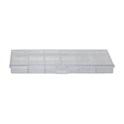 Everything Mary 21 Compartment Plastic Bead Storage Box, Clear, (Single)