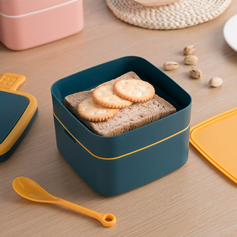 SHIMOYAMA Microwave Lunch Boxes Can Be Heated Glass Bento Box with Lid  Fresh-Keeping Sealed Leakproof Kids Adult Food Container