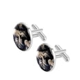 thumbnail image 2 of Praying Hands Elegant Dress Shirt Cufflink Set - Stainless Steel for Formal Attire - for Business Meetings, 2 of 6