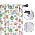 thumbnail image 4 of Blackout Kids Curtains,White Cartoon Dinosaurs Unicorns Pattern Childrens Insulated Curtains Set Of 2,Bedroom Essentials,Toddler Room Decor 42"x54", 4 of 5