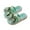 Green, variant on QNANSPI Girls Beach Slides Sandals, Girls Breathable Slippers, Girls Bow Pearl Patent Leatherette Mid Heel Roman Summer Beach Dress Sandals