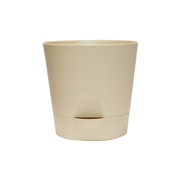 Naiovety Maceta para plantas con Control de raíces, macetas de plástico suculentas para jardín, maceta grande con orificio de drenaje, Patio Jardín y Patio Caqui