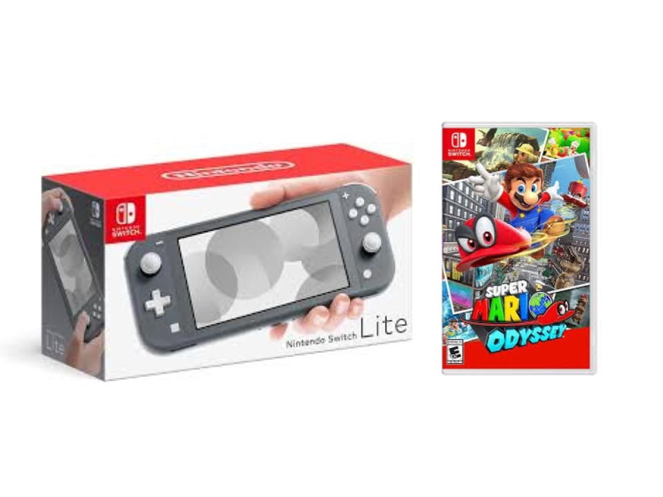 Nintendo Switch Lite Turquoise Gaming Console with Super 3D World