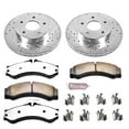 thumbnail image 3 of PowerStop Front Z36 Truck & Tow Carbon-Fiber Ceramic Brake Pad and Drilled and Slotted Rotor Kit Fits: JEEP Select Models K2149-36, 3 of 9