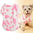 thumbnail image 2 of Pullover Pet Shirt - Polyester Cartoon Cow Print - Two-legged Pet Cloth for Outdoor, 2 of 8