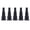 Black, variant on Butane Gas Refill Adapter Nozzles for Outdoor Devices, High-Grade Plastic, 5 Pack, 0.71" L x 0.28" W