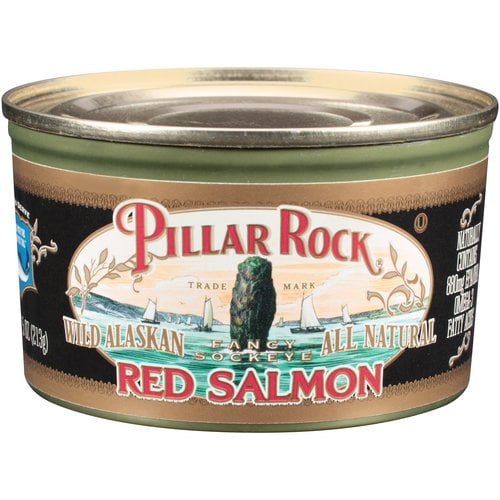 Piller Rock Wild Alaskan Fancy Sockeye Red Salmon, 7.5 oz