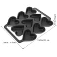 thumbnail image 4 of FELTECHELECTR Molde para tartas con forma de corazón de 9 agujeros, para repostería doméstica, para cocina, 4 of 6