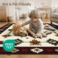 thumbnail image 4 of ODIKA 2'x3' Washable Doormat Non-Slip, Low Pile Cabin Cowboy Mens Decorations Reindeer Lone Southwestern Howling for Entryway, Kitchen, Laundry Room, 4 of 7
