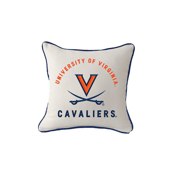 Little Birdie Virginia Cavaliers Square Piped Pillow