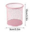 thumbnail image 3 of JingChun 1 Pack Wire Mesh Pencil Holder Metal Pen Cup Desk Pen Organizer Case Pencil Jar for office Home, 3 of 6
