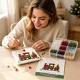 thumbnail image 6 of DIY Sea Glass Painting Christmas Hanging Ornament Kit – 5D Crystal Christmas Train Art Craft – Christmas Animal Sea Glass Art Decoration for Hand‑Making Home Tabletop Artwork, 6 of 7
