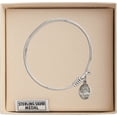 thumbnail image 3 of 6 1/4 inch Round Eye Hook Bangle Bracelet w/ Infant of Prague in Sterling Silver, 3 of 3