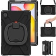 thumbnail image 3 of Funda colorida para Samsung Tab S6 Lite de 10,4 pulgadas con correa para el hombro, soporte de anillo ajustable grande y protección contra golpes., 3 of 5