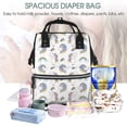 thumbnail image 5 of Gaeub Funny Kawaii Unicorns Dancing Print Mummy Diaper Bag Backpack,Durable Maternity Baby Nappy Casual Shoulder Bags,Travel Hiking Outdoor Pack, 5 of 6