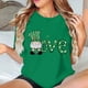 thumbnail image 5 of TaTaai Womens Holiday Print Short Sleeve Tshirt Round Neck St Patricks Day Casual Pullover Cotton Graphic Top Spring Summer Gift, 5 of 5