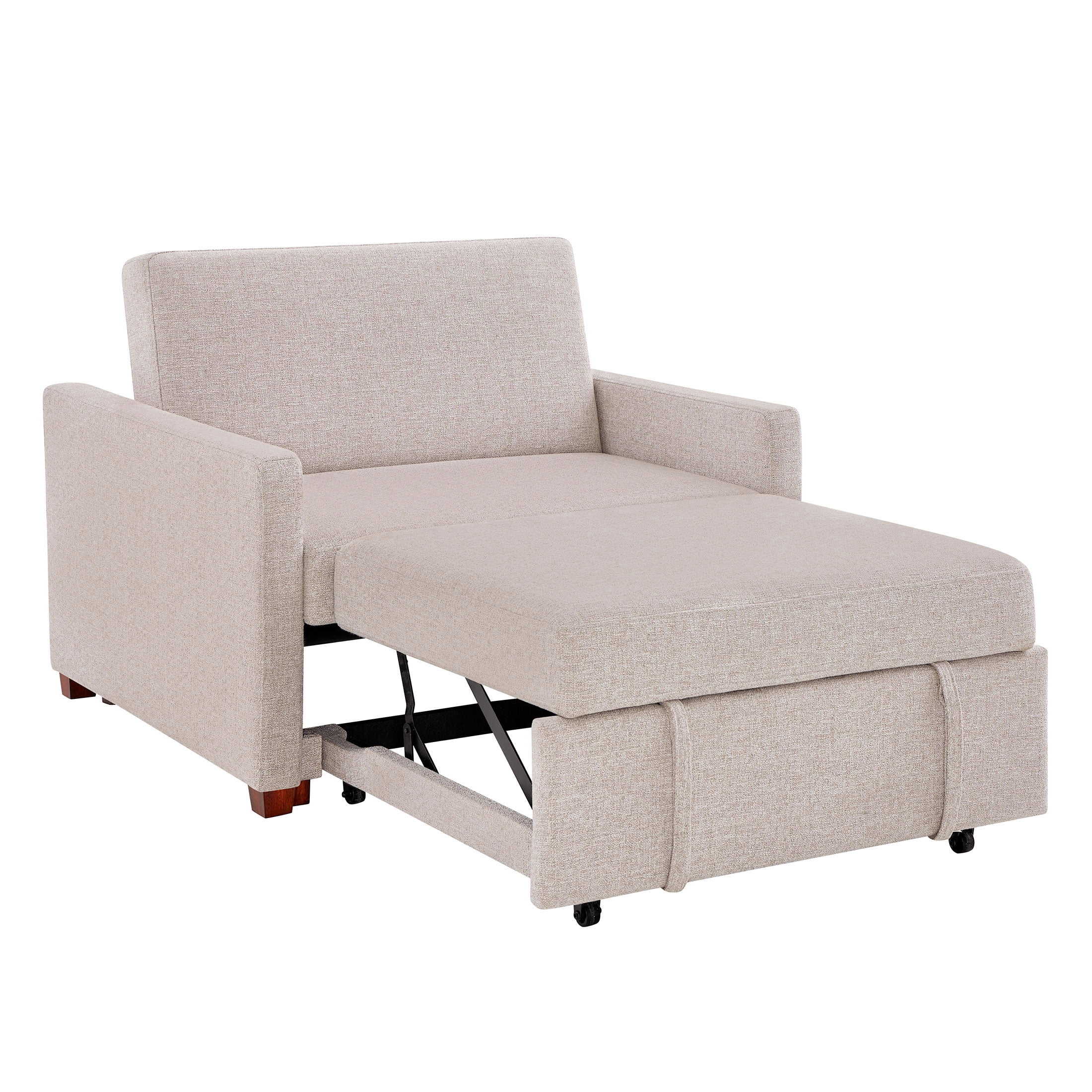 Better Homes & Gardens Nolan Pull Out Sleeper Accent Chair, Wheat