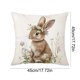 thumbnail image 3 of CREATITOY Easter Rabbit Printed Pillow Cover Decorative Cushion Case for Sofa Living Room Decor (No Insert), 3 of 6