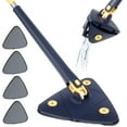 thumbnail image 2 of Lieonvis 360 Degree Rotatable Adjustable Cleaning Mop, Long Handle Triangular Mop, Reusable Spin Mop, Stainless Steel Handle Mop, Multifunctional Wet and Dry Mop for Floor/Ceiling/Wall, 2 of 9
