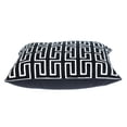 thumbnail image 3 of Nassau Collection Geometric Handmade Cotton Throw Pillow - 20" - Black and White, 3 of 4