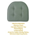 thumbnail image 6 of U-Shaped Memory Foam No Slip Back 16 x 16 Chair Pad Cushion 12 Pack - Scuba, 6 of 7