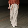 thumbnail image 2 of Sngxgn Womens Soft Pants Relaxed Fit Comfort Wear for Daily Styling(Beige,L), 2 of 4