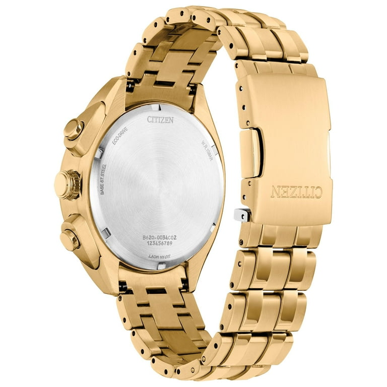 Citizen Men's Eco-Drive Carson Gold Tone Chronograph