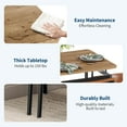 thumbnail image 3 of 5-Piece Dining Table Set with Wood Table & 4 PU Upholstered Chairs, Metal Frame Dinette, 3 of 7