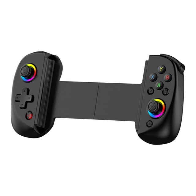 D8 Manette de Jeu Télescopique Sans Fil Extensible Compatible pour Téléphone Switch Console Noire