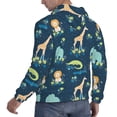 thumbnail image 3 of Hoodies for Men - Tropical Animals Long Sleeve Comfrt Men'S Fashion Hoodies & Sweatshirts, Sweatshirts for Men Hoodies Pullover Clothing Clothes with Pouch, 3 of 7