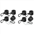 thumbnail image 1 of 8 PC Bandera Anillos Poste de Aluminio de AleacióN de Montaje Anillos Grados de RotacióN de Bandera de Anti Flag Pole Wrap 360 (1 Pulgada Negro), 1 of 5