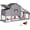Gray, variant on Chicken Coop Mobile Chicken House On Wheel Outdoor Rabbit Hutch for 2-4 Chickens 67"(Brown)