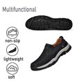 thumbnail image 4 of Mens Fashion Loafers Outdoor Casual Hiking Shoes Lightweight Non-slip Driving Shoes Daily Office Shoes Black 9 US, 4 of 7