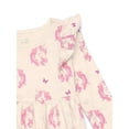 thumbnail image 2 of Garanimals Toddler Girl Long Sleeve Printed Dress with Ruffle Shoulders, Sizes 18M-5T, 2 of 3