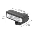 thumbnail image 2 of Faro delantero de bicicleta LED súper brillante | 2600 lúmenes USB recargable de aleación de aluminio resistente al agua IPX5 | Banco de energía de 2000 mAh | Luz de ciclismo de carretera para, 2 of 4