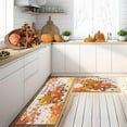 thumbnail image 5 of Fall Decorations for Home, Fall Kitchen Rugs and Mats Set of 2, Non Slip Backing Thanksgiving Kitchen Rug Fall Decor Holiday Autumn Harvest Low-Profile Kitchen Floor Mat 17"X47"+17"X30", 5 of 6