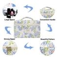 thumbnail image 3 of Gynky Makeup Bag- Large Capacity Cute Floral Travel Toiletry Bag,Cotton Cosmetic Bag Set for Women Girls Gifts Birthday, 3 of 7