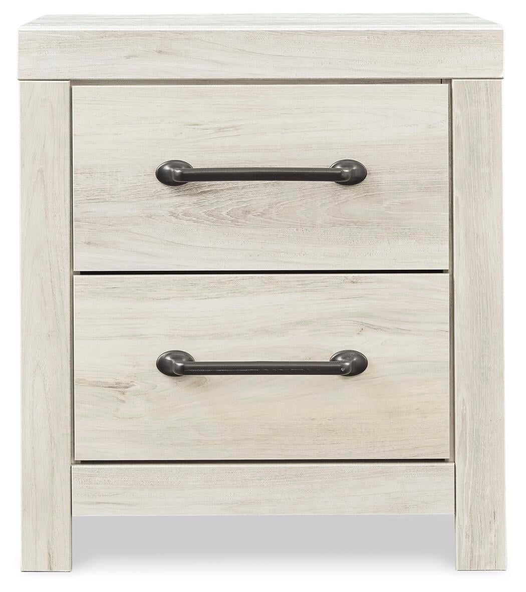 Signature Design by Ashley Casual Cambeck 2 Drawer Nightstand, Whitewash